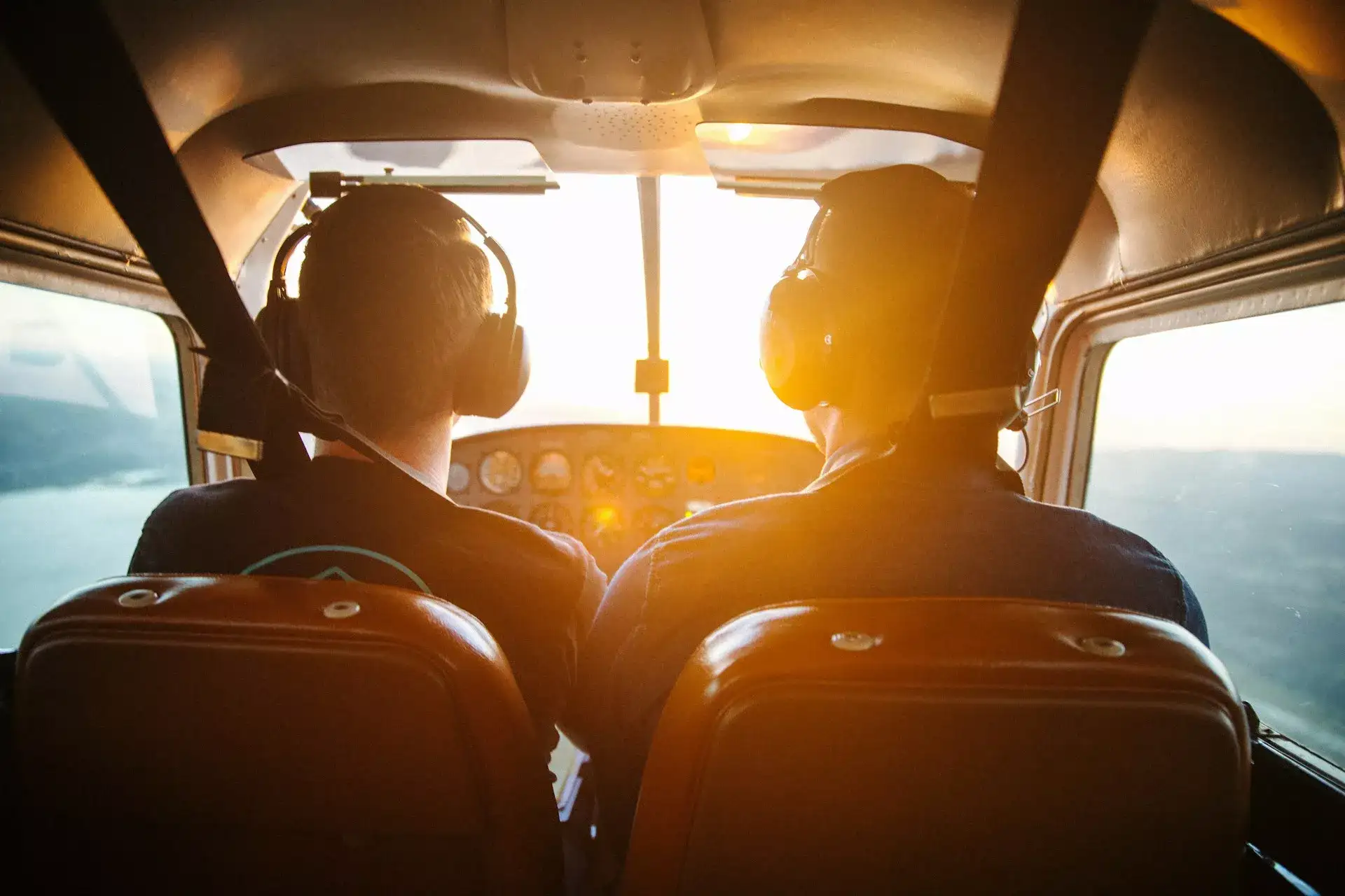 FlyTech student pilot in the cockpit of a Sling NGT during flight training