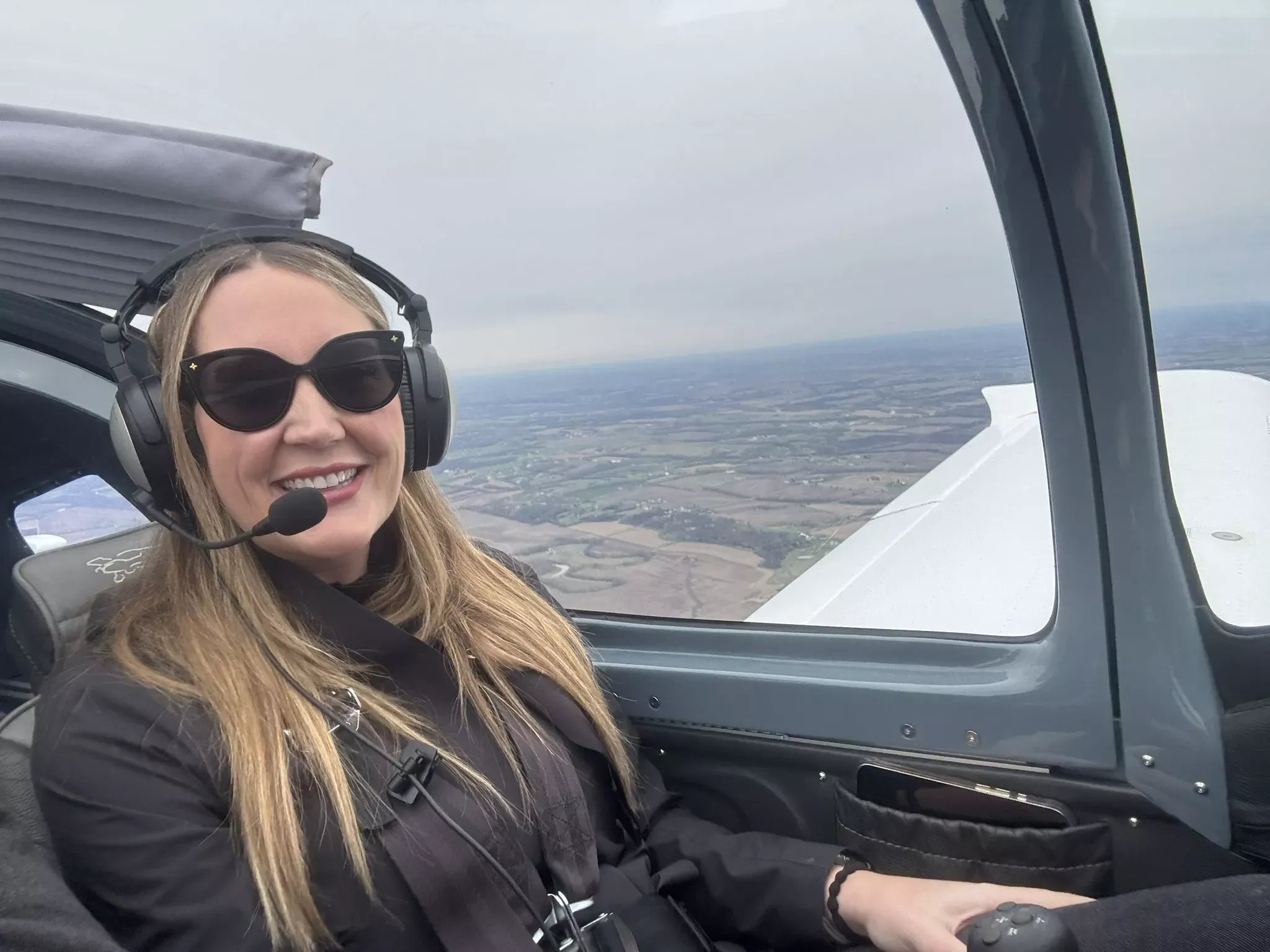 Pilot flying in instrument conditions